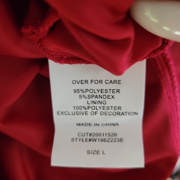 NWT Windsor Size L Velvet Rhinestone Strap Mini Dress - Picture 10 of 10